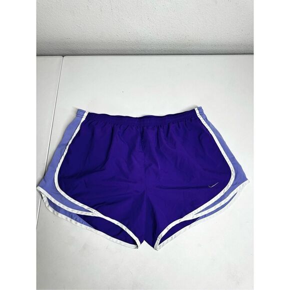 Nike Dri-Fit Womens Purple Lined Athletic Running Shorts Size L - Picture 1 of 9
